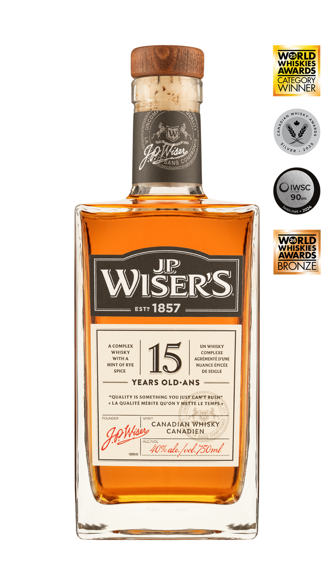 J.P. Wiser's 15 Year Old Canadian Whisky - Buy Online – JP Wiser's
