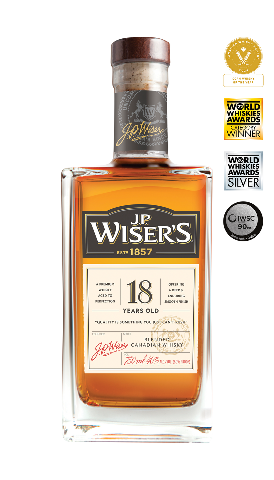 J.P. Wiser's 18 Year Old Canadian Whisky